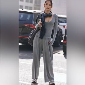 Free People Hot Shot Wide Leg Onesie